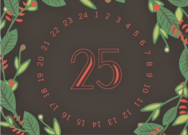 West end girl #days #wreath #calendar #christmas #poster #25