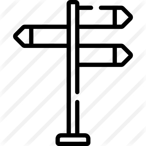 See more icon inspiration related to road sign, signaling, panel, orientation, directional, signs, sign and direction on Flaticon.