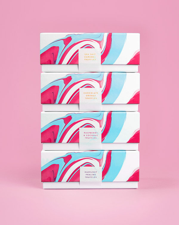 Costello & Hellerstein on Behance #costello hellerstein #packaging #chocolate #abstract #water color