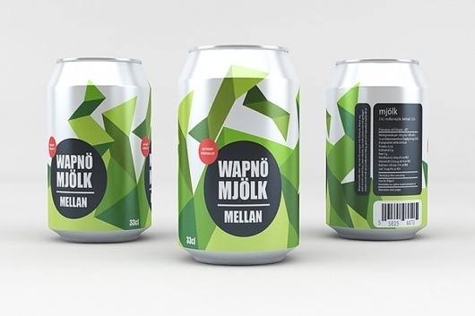 Student Spotlight: Wapnö Milk Company - TheDieline.com - Package Design Blog #dose #milch #tin #milk #student