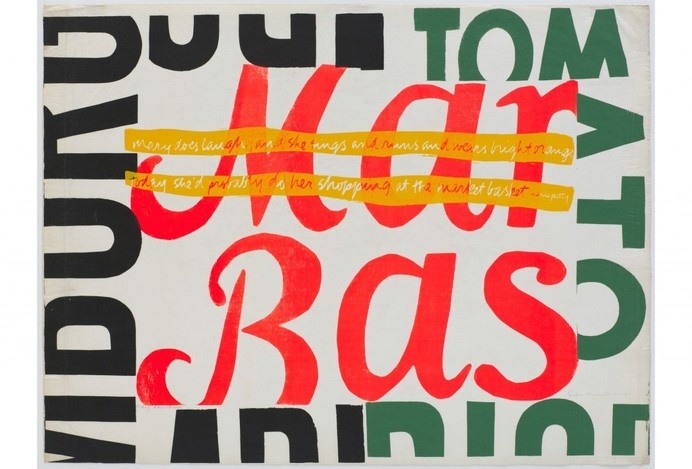 Corita Kent, mary does laugh #type