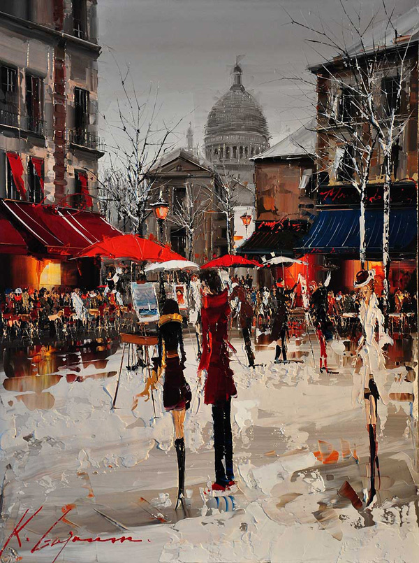 Cityscapes Paintings by Kal Gajoum #kal #cityscapes #gajoum #paintings