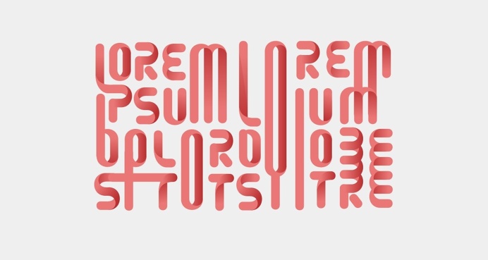 Lorem Ipsum dolore by philippe nicolas #lettering #modular #typedesign