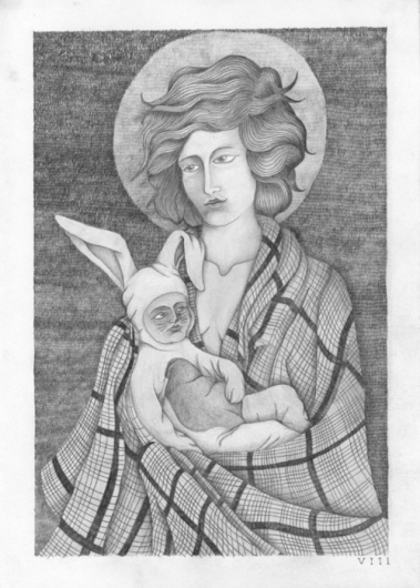Ocho Cuervos Blog ES #white #icon #child #black #romanic #rabbit #pencil