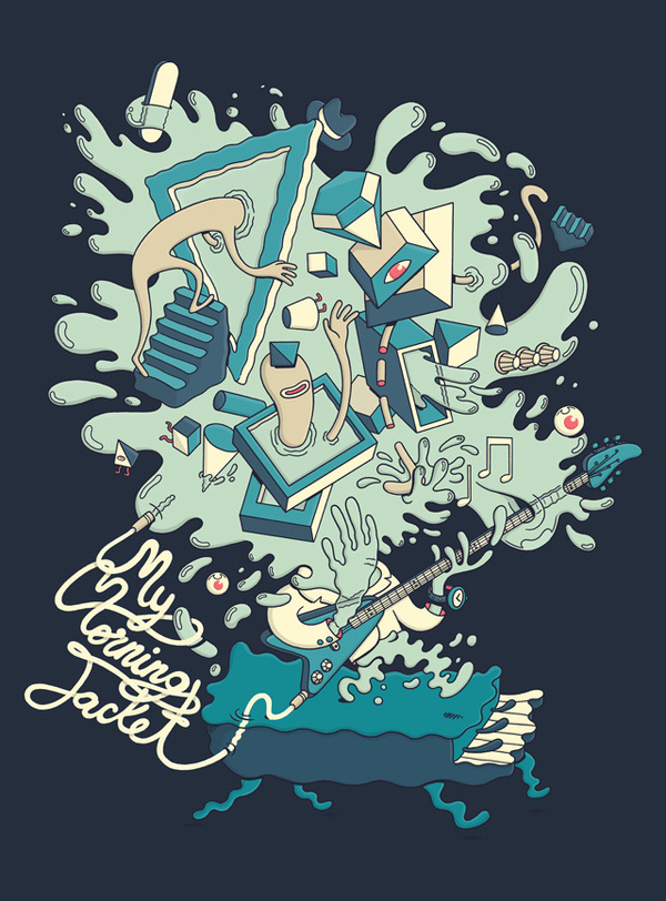 MMJ Poster, by Brosmind #inspiration #creative #abstract #design #graphic #illustration #poster #dark