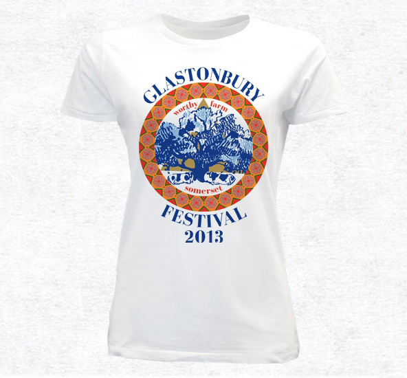Glastonbury Festival t-shirt #festival #design #shirt #illustration #typograph #shirts