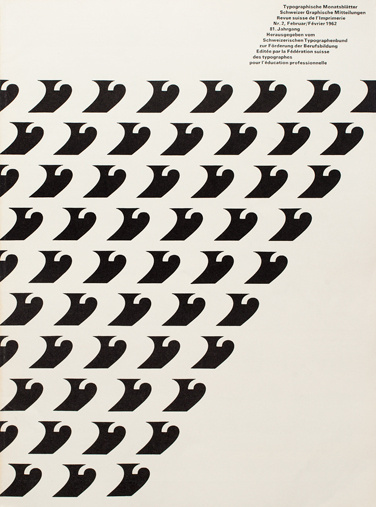Cover from 1962 issue 2 | 1962 Issue 2→← Cover from 1962 issue 2 Cover Design André Gürtler Bruno Pfäffli Typeface Univers | #typogra