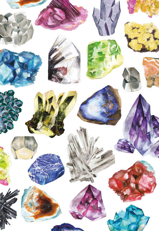 PatternBox_08 #illustration #gems #stones #painting