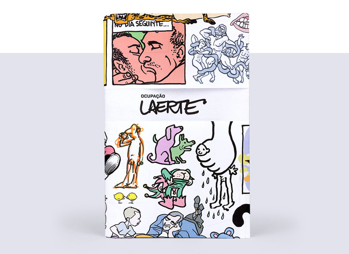 Cover #history #artist #lines #itau #illustrator #color #design #book #itaãº #print #megalo #illustration #megalodesign #brasil #laerte #brazil #paper #editorial