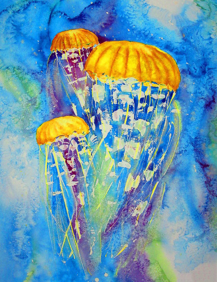 easy jellyfish painting & jellyfish paint by numbers #painting