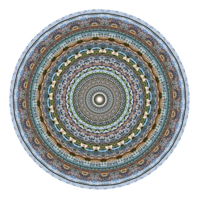 Neal Peterson Combines Photographs He Takes of Different Places Into Mandalas