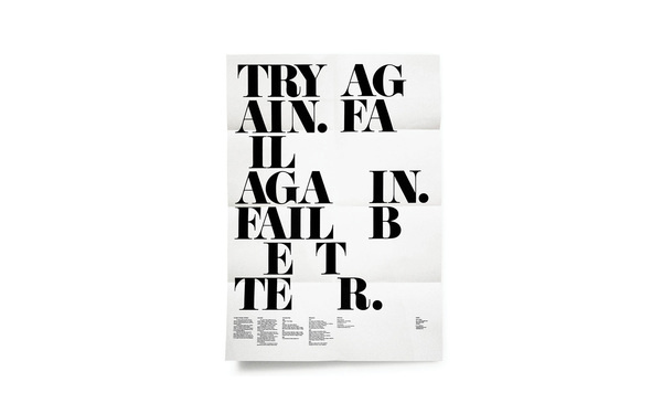 Try Again. Fail Again. Fail Better. #poster