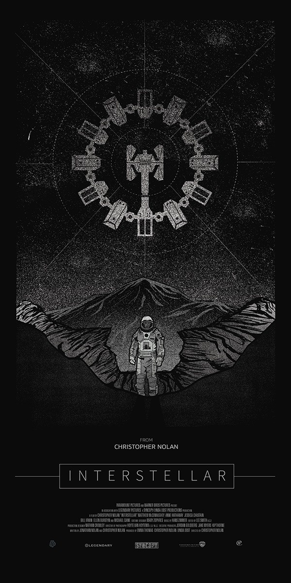Poster by Harlan Elam #inspiration #creative #movie #interstellar #print #design #space #unique #poster #film
