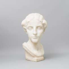 MARBLE BUST OF A YOUNG LADY