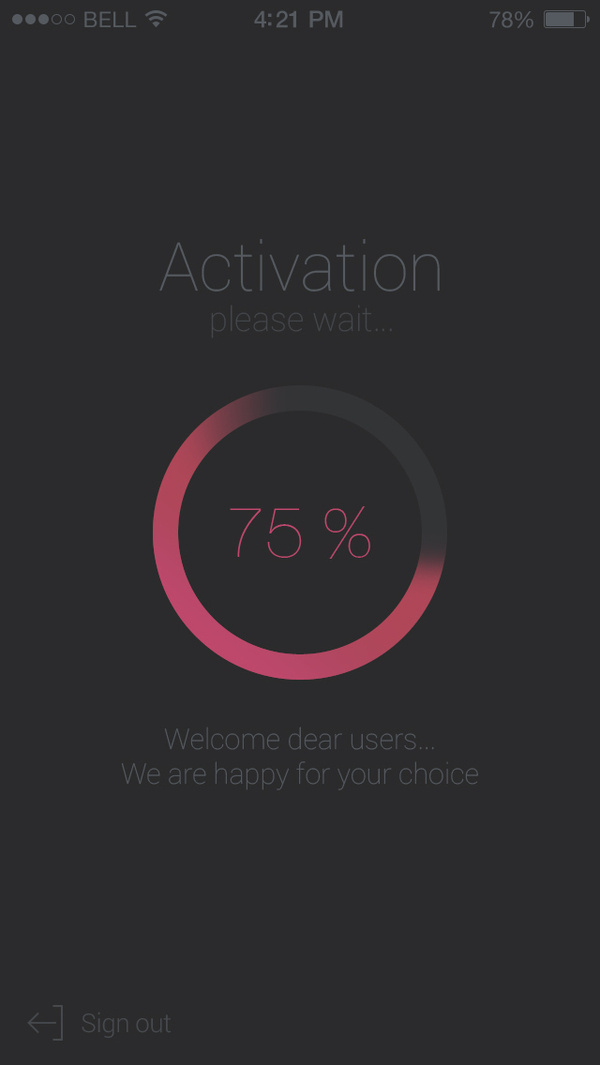 Activation_ui #flat #interface #ui
