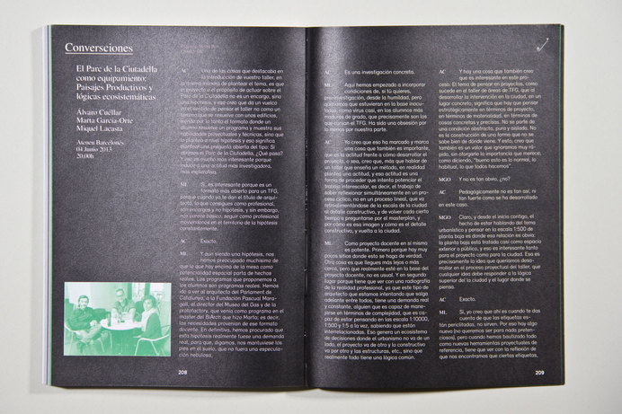 Diagonal Verda Bcn book #layout