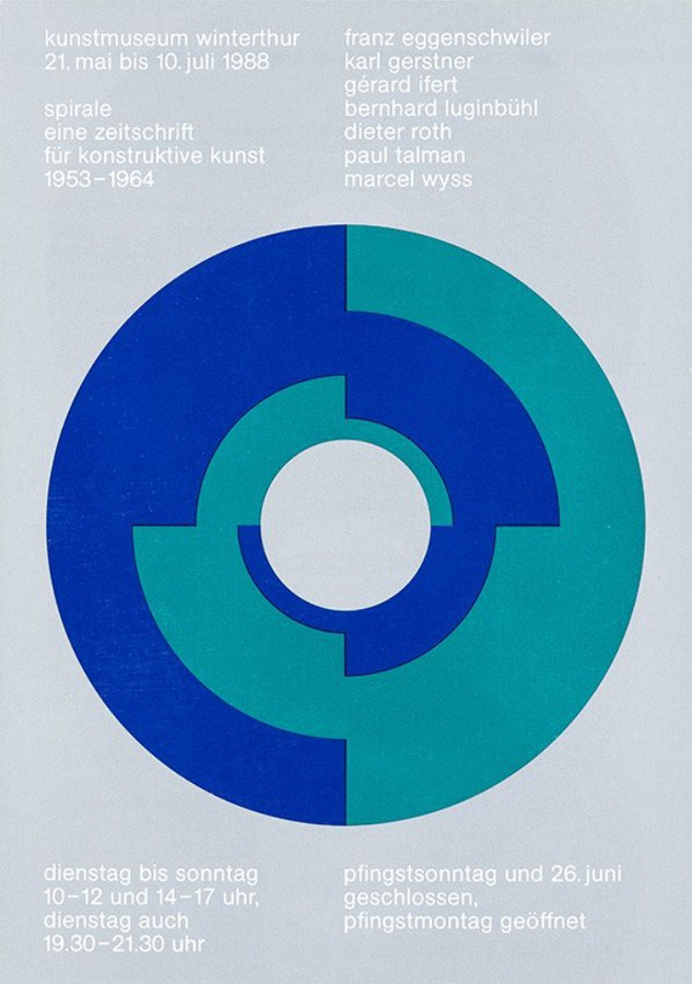 Kunstmuseum Winterthur – 21 May to 10 July 1988