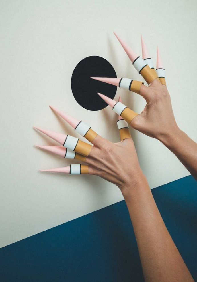 Playful Fashion Portraits Featuring Paper Art by Kristoffer Marchi