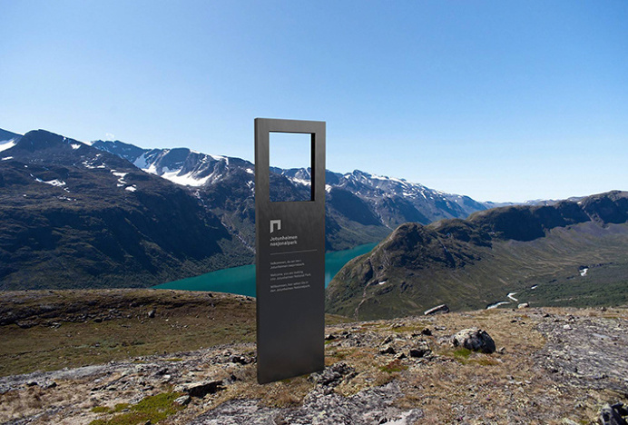 Norway's National Parks by Snøhetta #graphic design #sign