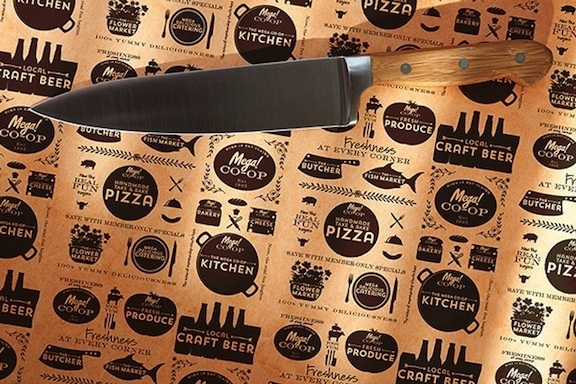 Branding and Package Design #brier #cutlery #branding #co-op #design #icons #food #rebranding #vintage #logo #david #typography