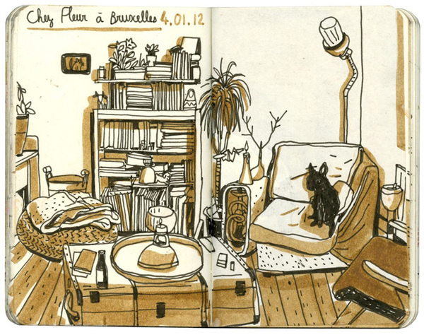 Travel sketchbooks Loup Blaster #illustration