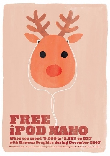 Recent work '11 on the Behance Network #christmas #reindeer #xmas