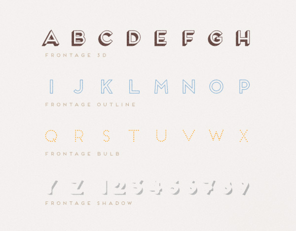 Frontage Typeface +freefont on Behance #juri #zaech