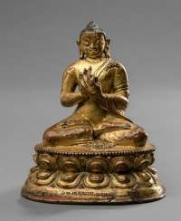 Feuervergoldete Bronze des Buddha Shakyamuni