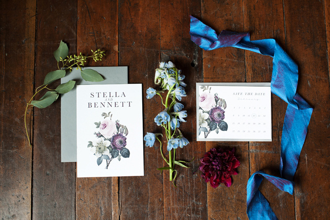 wedding invitations #plum #floral #something #vintage #purple #moody #gray #blue #wedding #grey
