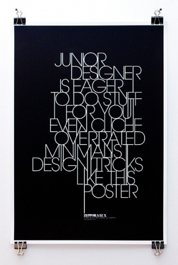 Self-Promotion | Flickr - Photo Sharing! #poster #typography