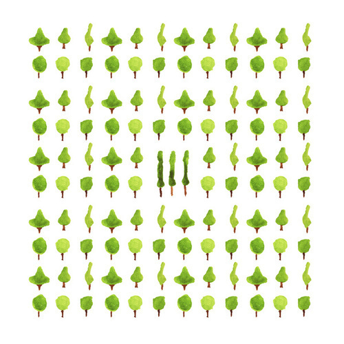Forest #forest #illustration #pattern #green