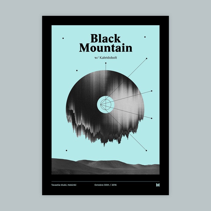 Gig Poster Project - Mindsparkle Mag Gig Poster Project is a personal design project from designer Mika Mäkinen. These poster designs are inspired by gigs from some great bands and musicians. #logo #packaging #identity #branding #design #color #photography #graphic #design #gallery #blog #project #mindsparkle #mag #beautiful #portfolio #designer