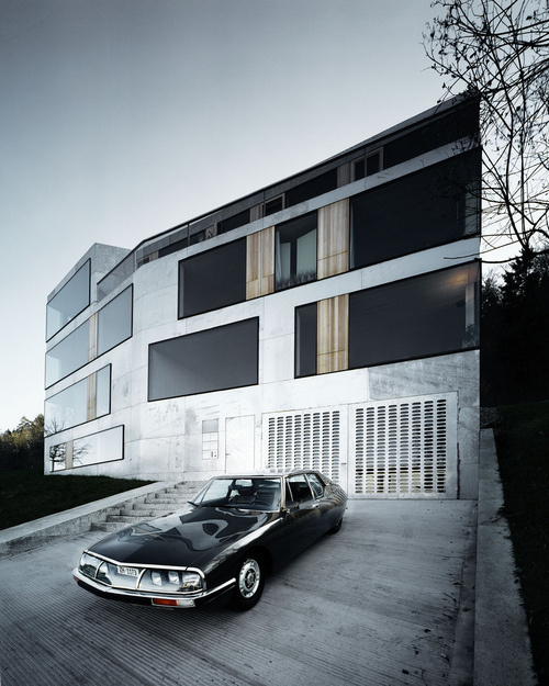 House #concrete #car #house