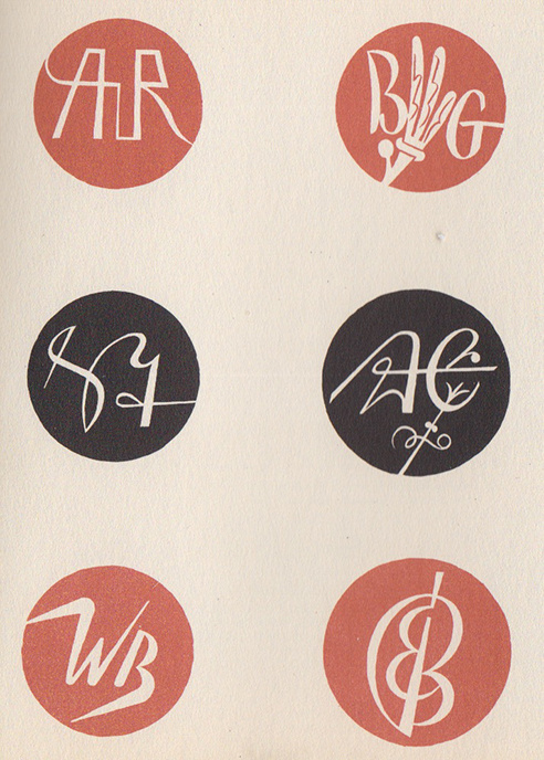 Max Körner's Das Neue Monogram und Zeichenwerk #calligraphy #type #50s #monogram