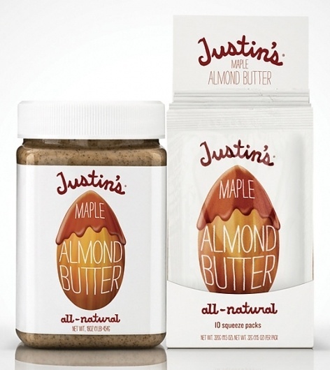 justins1.jpg (538×603) #butter #almond #design #clean #simple #justins #made #cute #type #hand #package