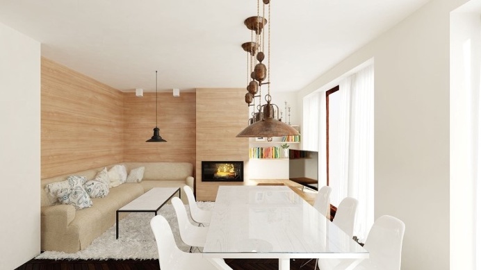 Two Apartments Merged In An Industrial Style