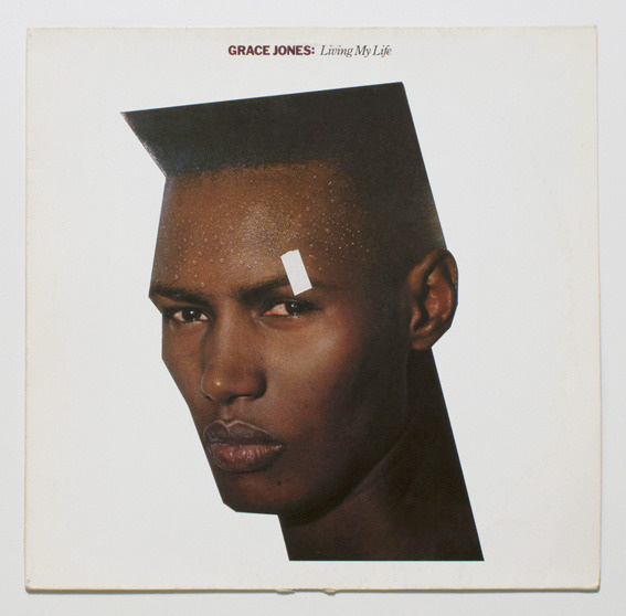 Grace Jones album cover collage