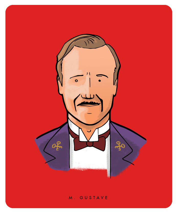 M. Gustave - The Grand Budapest Hotel #budapest #michael #grand #wes #anderson #illustration #constantine