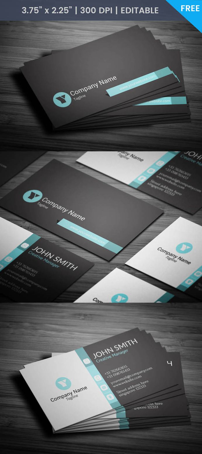 Free Minimal Coo Business Card Template