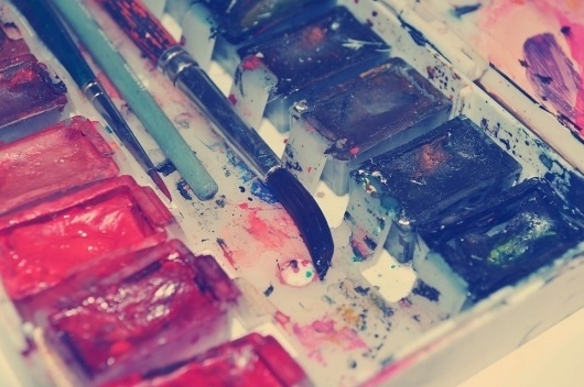 Alice #red #pink #allistration #splashes #art #brush #blue #watercolor