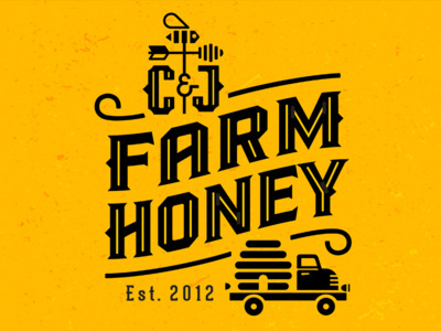 bee, honey, beehive, truck, farm, mike, bruner, label