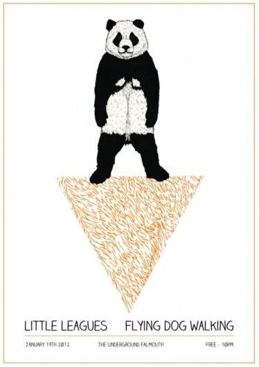 Frick (19th Jan.) #panda #orange #triangle #poster #bear
