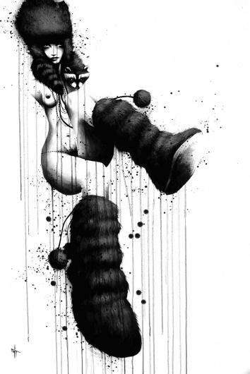 NOIR (2011) - sit #illustration #painting