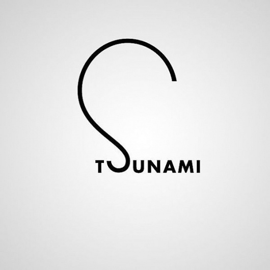 Creative Word Images by Ji Lee | Pondly #tsunami #design #art #typography