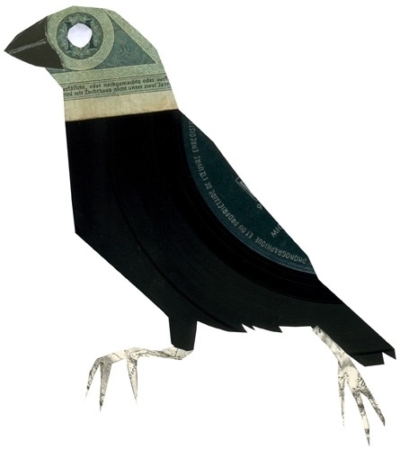 Clemens Habicht #illustration #collage #animal #bird