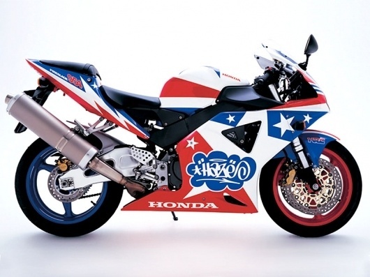 Honda | Design, Product, Artwork, Projects, Roots, Media | Eric Haze #motorbike #red #haze #eric #stars #superbike #blue