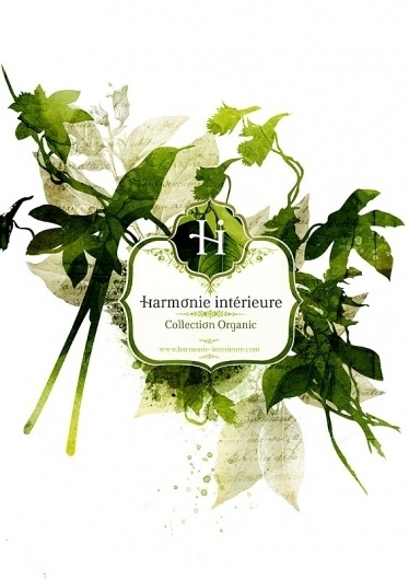 Harmonie intérieure on the Behance Network #branding #design #nature #logo #organic #green
