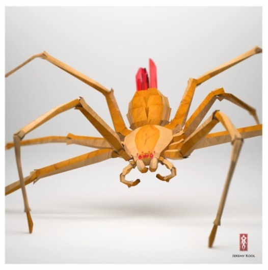 Jeremy Kool | Fubiz™ #orange #yellow #red #spider