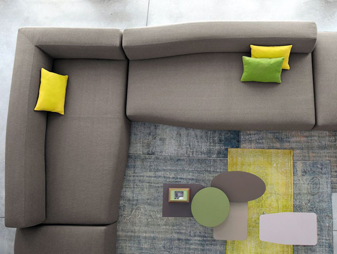 Sectional Upholstered Sofa by Mauro Lipparini