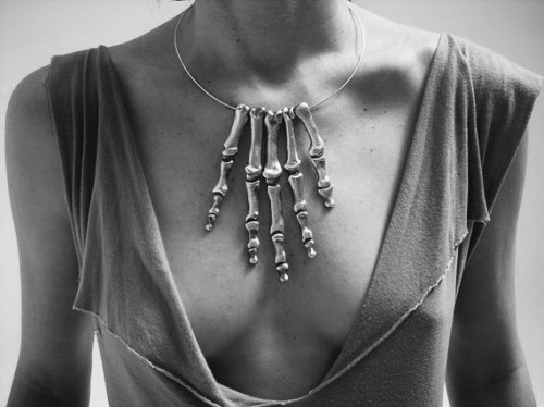 Clothes Over Bros #photography #skeletal #girl #necklace